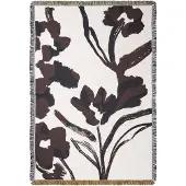 Ferm Living Cilla tapestry plaid 120x170 cm Off-white-Dark grape