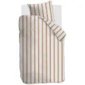 Vtwonen Fun Stripe dekbedovertrek - Eenpersoons - 140 x 220 cm - Naturel
