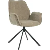 Giga Meubel Eetkamerstoel Lenny Taupe - - Set van 2