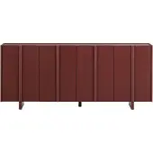 Fonq WOOOD x Basu Dressoir Grenenhout B 200 cm - Bordeauxrood