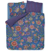Pip studio Dekbedovertrek Bombay Bold Donkerblauw Percal-240 x 200 / 220 cm | Lits-Jumeaux