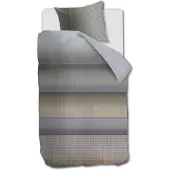 Kardol Dekbedovertrek Charlottesville Blue Grey Katoensatijn-140 x 200 / 220 cm | 1-Persoons