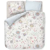 Pip studio Dekbedovertrek Mumbai Morning Licht Blauw Percal-200 x 200 / 220 cm | 2-Persoons