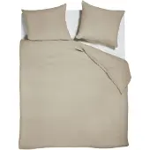 Beddinghouse Mist dekbedovertrek - Tweepersoons - 200 x 200/220 cm - Zand
