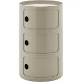 Kartell New Componibili Big 3 Elements | Dove Grey