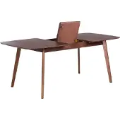 Beliani MADOX - Uitschuifbare eettafel - Donker hout - 90 x 150/190 cm - MDF