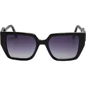 Karl Lagerfeld Vrouwen Rechthoekige Zonnebril Gemaakt van Gerecycled Plastic KL6098S N