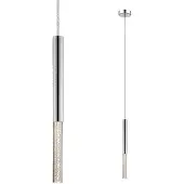 Zumaline hanglamp, 14x E14, zwart, verchroomd, model NIRA MD3523-14L-EBCN