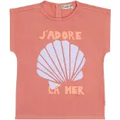 Tumble 'n dry T-shirt oudroze Meisjes Katoen Ronde hals Printopdruk - maat 116