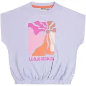 Tumble 'n dry T-shirt lila met textuur Paars Meisjes Katoen Ronde hals - maat 122