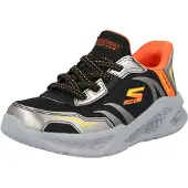 SKECHERS Sneakers 'METEOR LGIHT BRISK' geel / oranje / zwart / zilver