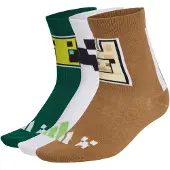 Adidas Sportsokken 'MINECRAFT' bruin / grijs / groen / wit