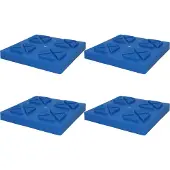 Cartrend Basisplaten voor steunpoten, 4 stuks