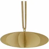 Blomus Kerstornament Kazary Ellipses Tan (Set van 4)