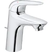 GROHE Eurostyle New waterbesparendes wastafelkraan M size ES met waste met gesloten greep chroom