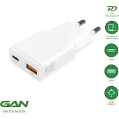 4smarts USB-oplader 30 W USB-A, USB-C USB PD Wit Binnen GaN, USB Power Delivery (USB-PD)