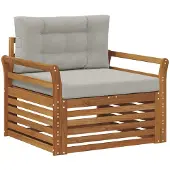 vidaXL Buitensofa Massief Acacia Hout en Polyester