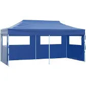 vidaXL Partytent Blauw 291 x 580 x 315 cm Oxford Stof