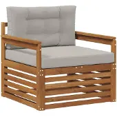 vidaXL Buitensofa Massief Acacia Hout en Polyester