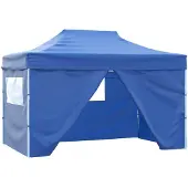 vidaXL Partytent Blauw 280 x 410 x 315 cm Oxford Stof