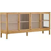 Ebuy24 Dressoir Zamora - Naturel Hout - 180x80x40cm