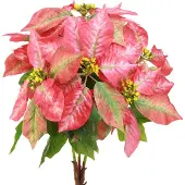 Viana Kerstster rood roze kunstkerstster L53cm