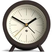 Newgate Fred alarm clock in brown and cream