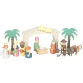Small Foot Design - Houten Kribbe Kerstverhaal Speelset