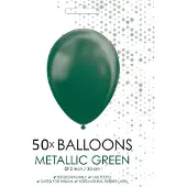 Wefiesta Kwaliteitsballon metallic groen 50 stuks