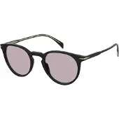 David Beckham Zonnebril - - DB 1139/S 807/GB - Zwarte kunststof montuur - Verloopglazen - UV400