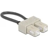 DeLOCK Optical Fiber loopback Adapter SC / OM2 Multi-mode beige