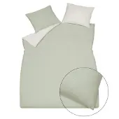 Vandyck Dekbedovertrek Pure 89 Smoke Green Satijn-140 x 200 / 220 cm | 1-Persoons