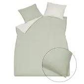 Vandyck Dekbedovertrek Pure 89 Smoke Green Satijn-200 x 200 / 220 cm | 2-Persoons