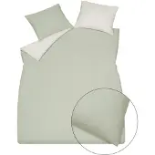 Vandyck Dekbedovertrek Pure 89 Smoke Green Satijn-240 x 200 / 220 cm | Lits-Jumeaux