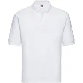 Russell athletic Russell Heren Klassiek Polycotton Poloshirt (Wit)