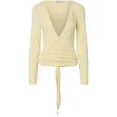 Pieces Shirt 'PCROYA' lichtgeel