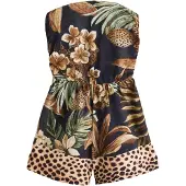 Next Jumpsuit ecru / ombergrijs / lichtgroen / zwart