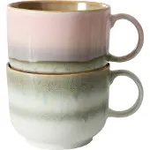 HK Living 70's theekop 42,5 cl 2-delig Nova