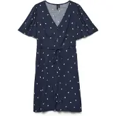 Vero Moda Blousejurk 'VMALBA' navy / geel / donkergroen