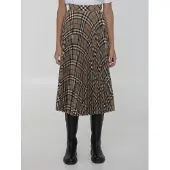 Burberry Geborduurde polyesterblend rok