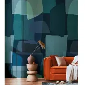 Living Walls MODERN BEHANG | Bladeren - Creme Groen Roze - Anna D'Andrea