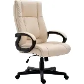 CLP XL Sparta Bureaustoel - ergonomische - voor volwassenen - kunstleer - creme