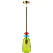 J-Line Ceiling light laurence glass mix