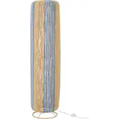 J-Line staanlamp blauw/natuurlijk - d34 h137 cm - metaal/touw