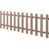 Neu.holz HKC Tuinhek voortuinhek 60x200 cm bruin