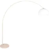 Steinhauer Booglamp Sparkled Light Creme Met Witte Bol Kap Ø 45cm