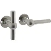 Intersteel Deurkruk L/T bol op rozet - RVS