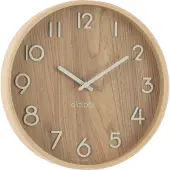 J-Line Wandklok Multiplex/Mdf Naturel Small - Ø30 cm