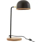 J-Line Table lamp evy iron/wood black/natural
