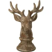 J-Line decoratie Hert - polyresin - taupe - small